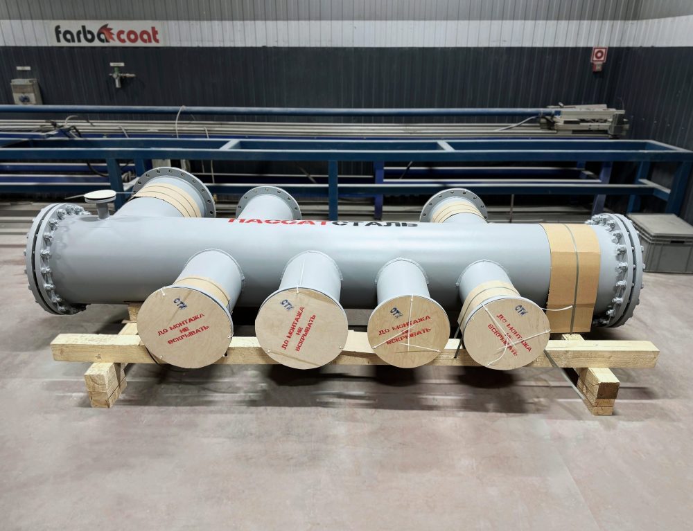 Lined distribution sludge manifold was manufactured and shipped